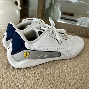 Puma White and Blue Sneakers